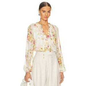 Yumi Kim Women Sundown Blouse Sleeved Top New Day White M